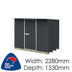 Galvo Garden Sheds - Affordable Kitset Steel Sheds: Galvo GVO2315 Grey Friars Coloured Steel Garden Shed - Garden Sheds NZ