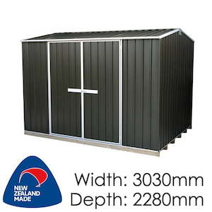 Galvo GVO3023 Karaka Coloured Steel Garden Shed - Garden Sheds NZ