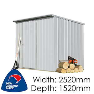 Products: SmartStore Lean-to SM2515 Zinc - Garden Sheds NZ