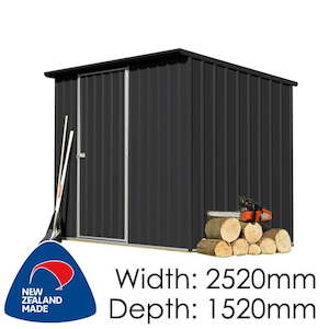 SmartStore Lean-to SM2515 Ebony - Garden Sheds NZ