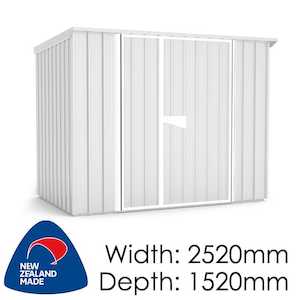 SmartStore Lean-to SM2515D Zinc - Garden Sheds NZ