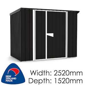 SmartStore Lean-to SM2515D Ebony - Garden Sheds NZ