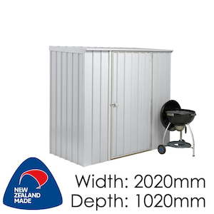 SmartStore Skillion SM2010 Zinc - Garden Sheds NZ