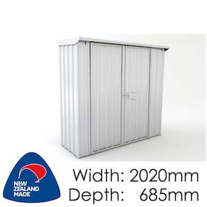 Car Park Lockers: SmartStore Skillion SM2007 Zinc - Garden Sheds NZ