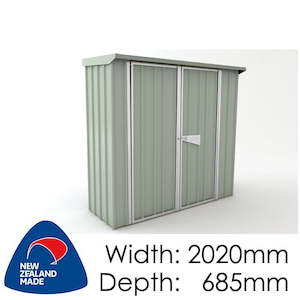 SmartStore Skillion SM2007 Mistgreen - Garden Sheds NZ