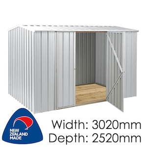 Gable Series: SmartStore Gable SM3025 Zinc - Garden Sheds NZ