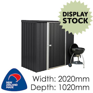 SmartStore Skillion SM2010 Ebony - DISPLAY SHED - Garden Sheds NZ