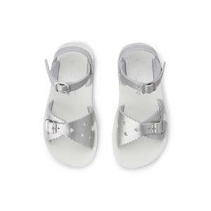 Footwear: Saltwater Sweetheart Silver Kids