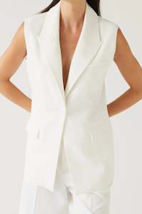 Clothing: Culver Vest - Porcelain