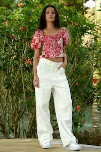 Clothing: Pocket Rocker Trouser - Ivory