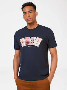 Playing Cards Tee - Navy