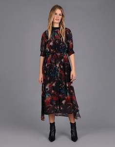 Clothing: Hidden Print Dress - Multi