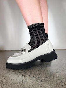 Short Frill Sock - Black