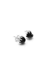 Clothing: Love Claw Earrings - Onyx/Silver