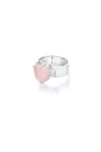 Love Claw Ring - Rose Quartz