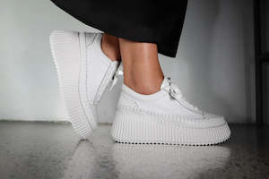 Rizzo Boost Sneaker - White Milled