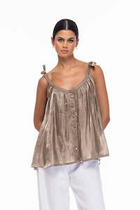 Clothing: Freddy Tank - Khaki Shimmer