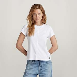 Front Seam Tee - White