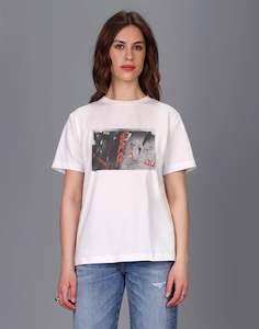 Nightlife Neon Tee - White