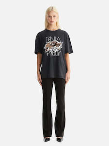 Jessie Oversized Tee Tigers Eye - Vintage Black