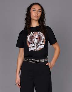 Clothing: Sell Out Print Tee - Black