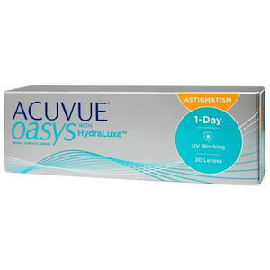 Acuvue Oasys Daily with HydraLuxe for Astigmatism - 30 Pack