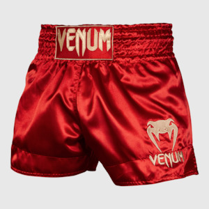 Sporting good wholesaling - except clothing or footwear: Venum Classic Muay Thai Shorts - Bordeax/Gold