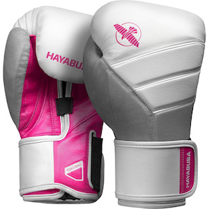 Sporting good wholesaling - except clothing or footwear: Hayabusa T3 Boxing Gloves | White/Pink