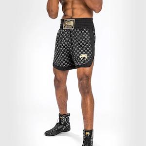 Sporting good wholesaling - except clothing or footwear: Venum Monogram Boxing Short | Black