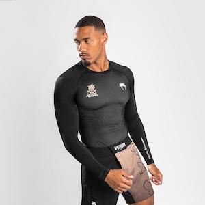 Sporting good wholesaling - except clothing or footwear: Venum Reorg Rashguard Long Sleeves | Black