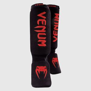 Sporting good wholesaling - except clothing or footwear: Venum Kontact Shin guards | Black/Red