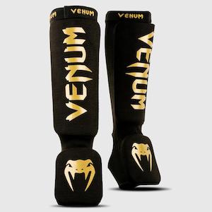 Venum Kontact Shin Guards | Black/Gold