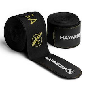 Sporting good wholesaling - except clothing or footwear: Hayabusa Deluxe Boxing Wraps | Black/Gold