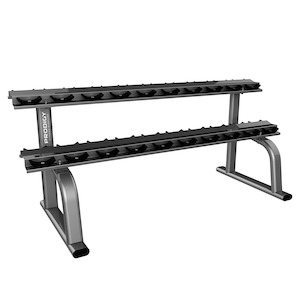 Sporting good wholesaling - except clothing or footwear: 2-Tier Dumbbell Storage Rack