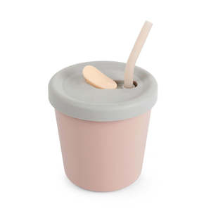 Storage Tableware Sale: Silicone Sippy Straw Cup (150ml)