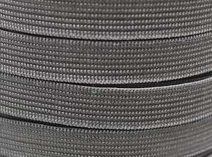 Polyester Rubber: 16mm Black Elastic Knitted 5m