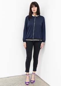 Sateen Navy Jacket.