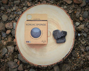 Nudi Point - Konjac Facial Sponge - Charcoal