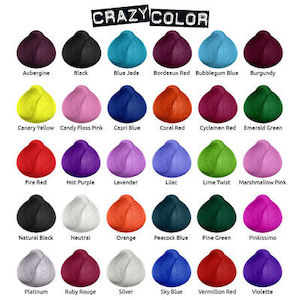 Cosmetic: Crazy Colour Semi Permanent Hair Dye 100ml