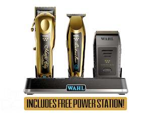 WAHL Professional - Gold Magic, Gold Detailer, Vanish Shaver + FREE Power Station PROMO