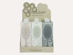 Framar Neutrals Sage 9pc Detangle Brush Retail Display