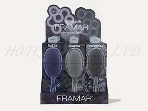 Framar Oh My Goth 9pc Detangle Brush Retail Display - Limited Edition