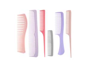 Diane Assorted Comb Set, Pastels 6-Pack