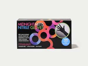 Framar Midnight Mitts Nitrile Gloves, 100pc - Small