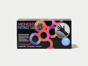 Framar Midnight Mitts Nitrile Gloves, 100pc - Medium