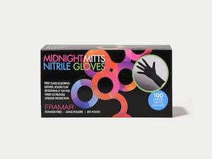 Framar Midnight Mitts Nitrile Gloves, 100pc - Large