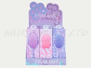 Framar Moonstone 9pc Detangle Brush Retail Display - LIMITED EDITION