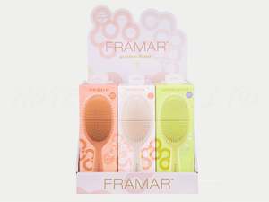 Framar Golden Hour 9pc Detangle Brush Retail Display - LIMITED EDITION