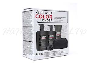 Internet only: Rusk COLORx Gift Set - Shampoo, Conditioner & Mask & Belt Bag