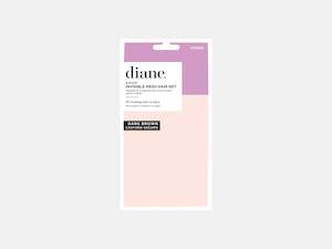 Diane Invisible Mesh Hair Nets, 3 Pack - Dark Brown